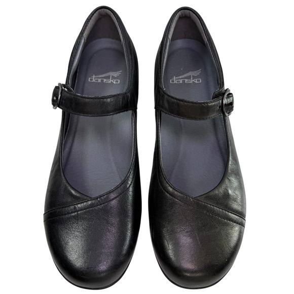 Dansko Fawna Mary Jane Comfort Shoes Women Size 39 US 8.5-9 Black Leather - Picture 2 of 11